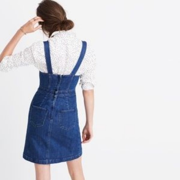 MADEWELL Blue Denim Hillview Overall Dress Size 12 - Picture 8 of 8